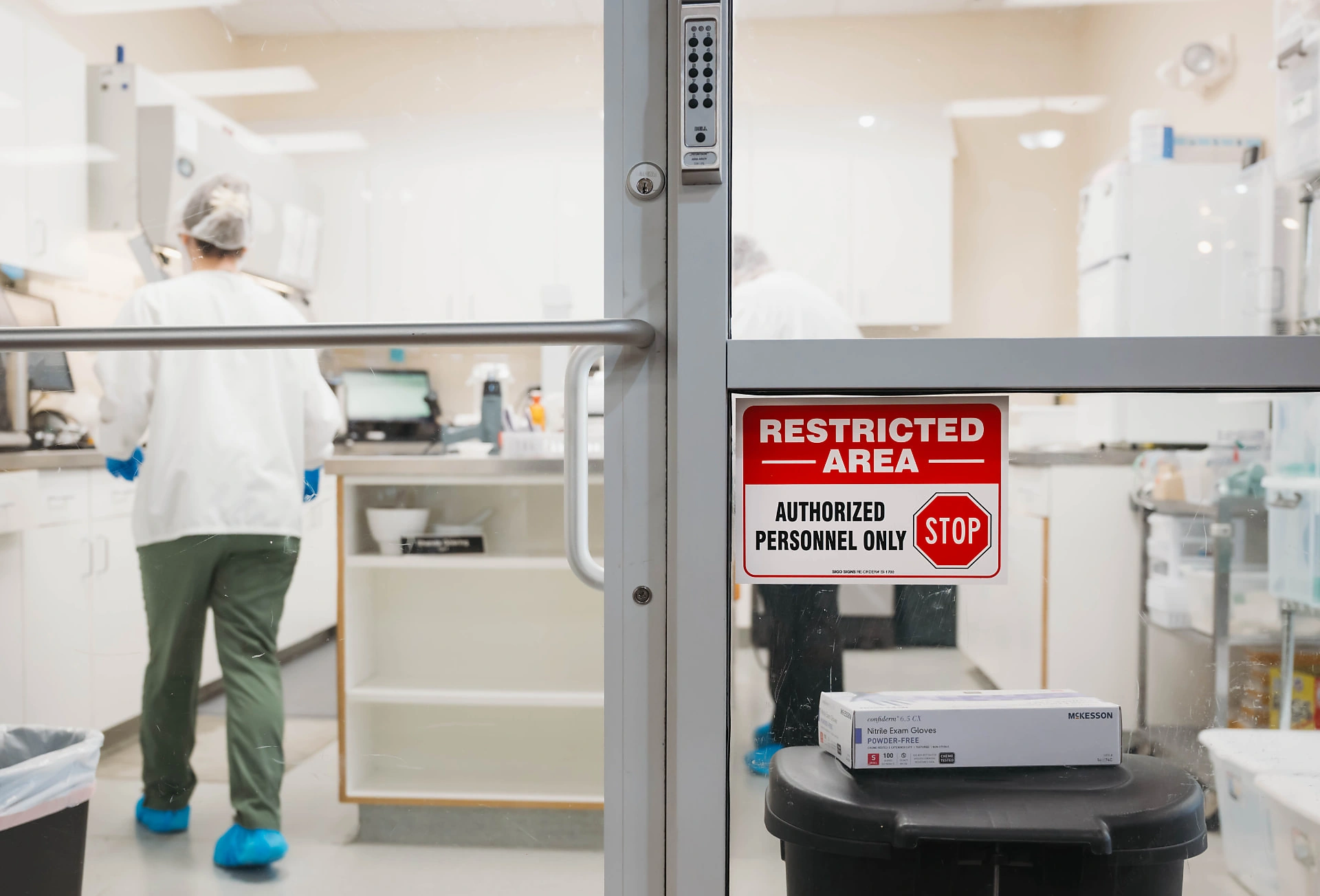 Dandurand sterile compounding lab restricted area